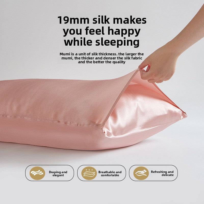 Taie d'Oreiller en Soie Naturelle